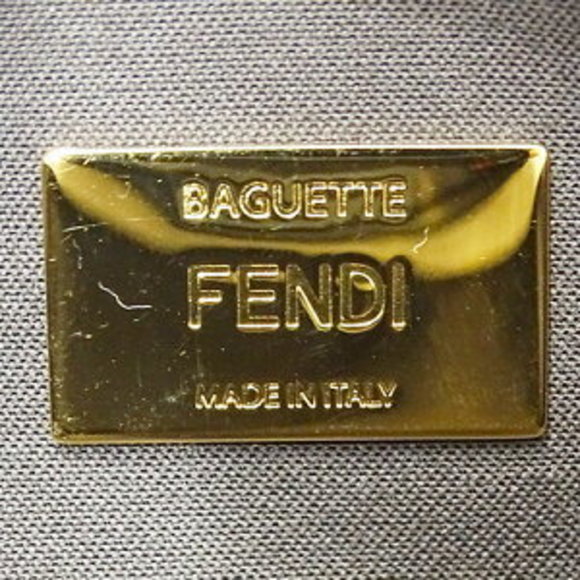 FENDI Bag Handbag Baguette Zucca Multicolor Ivory White Bikini - Picture 7 of 16